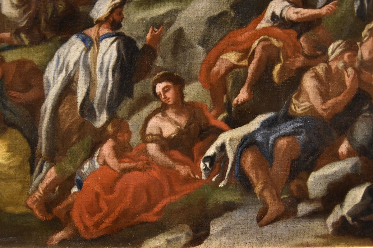 Moltiplicazione dei pani e dei pesci, Angelo Solimena (Canale di Serino 1629 - Barra, 1716)-photo-4