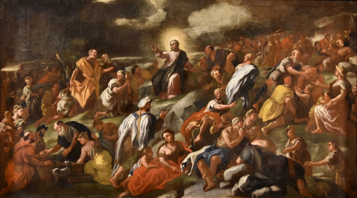 Moltiplicazione dei pani e dei pesci, Angelo Solimena (Canale di Serino 1629 - Barra, 1716)