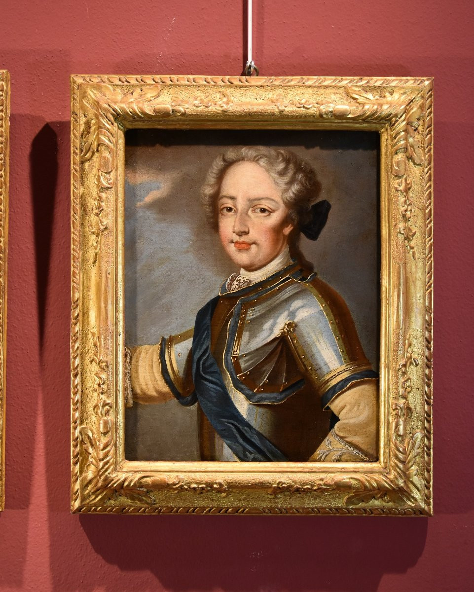 Luigi XV, Re di Francia, e la regina consorte Maria Leszczyńska, Pierre Gobert (1662 - 1744)-photo-4