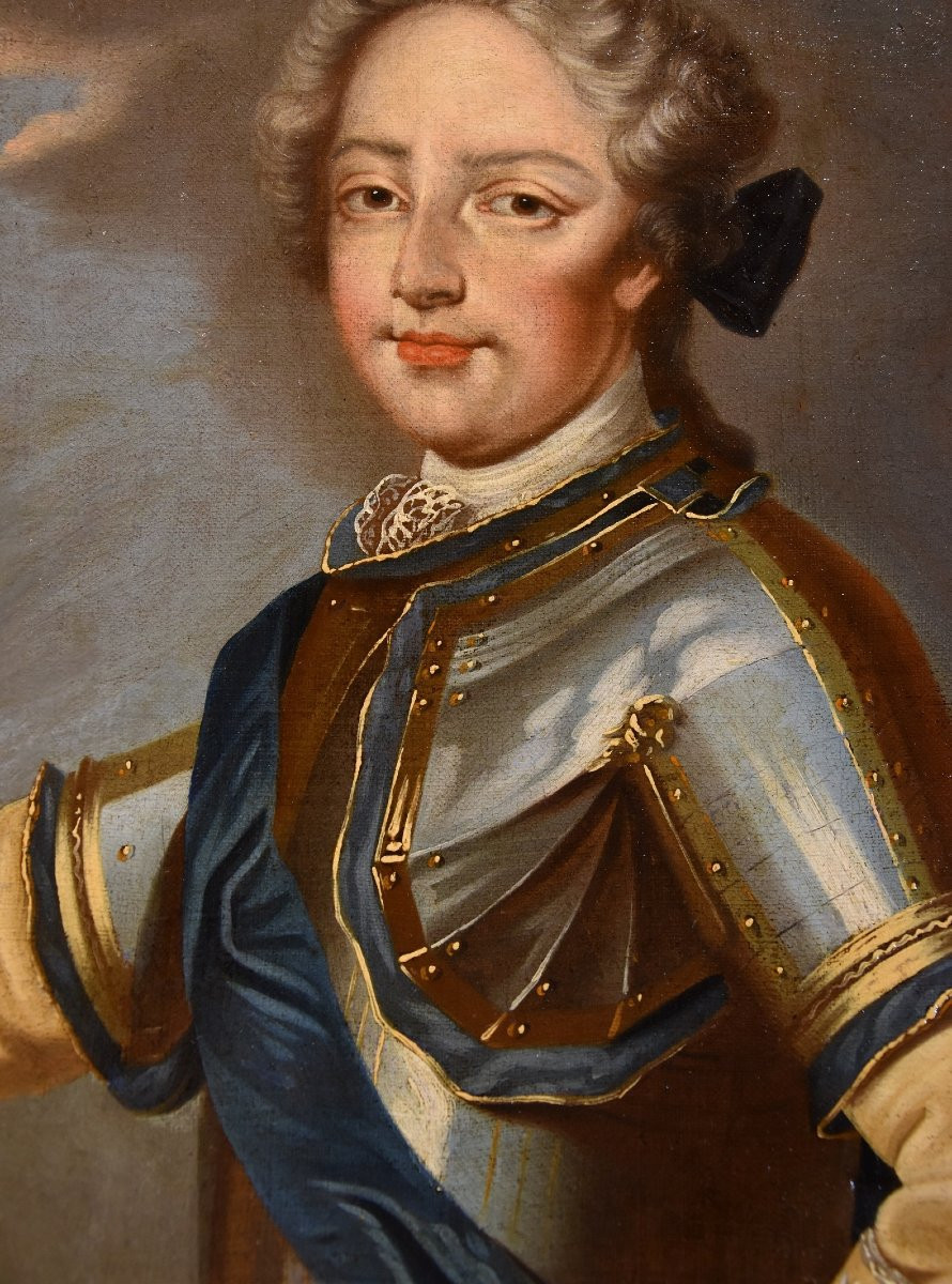 Luigi XV, Re di Francia, e la regina consorte Maria Leszczyńska, Pierre Gobert (1662 - 1744)-photo-3