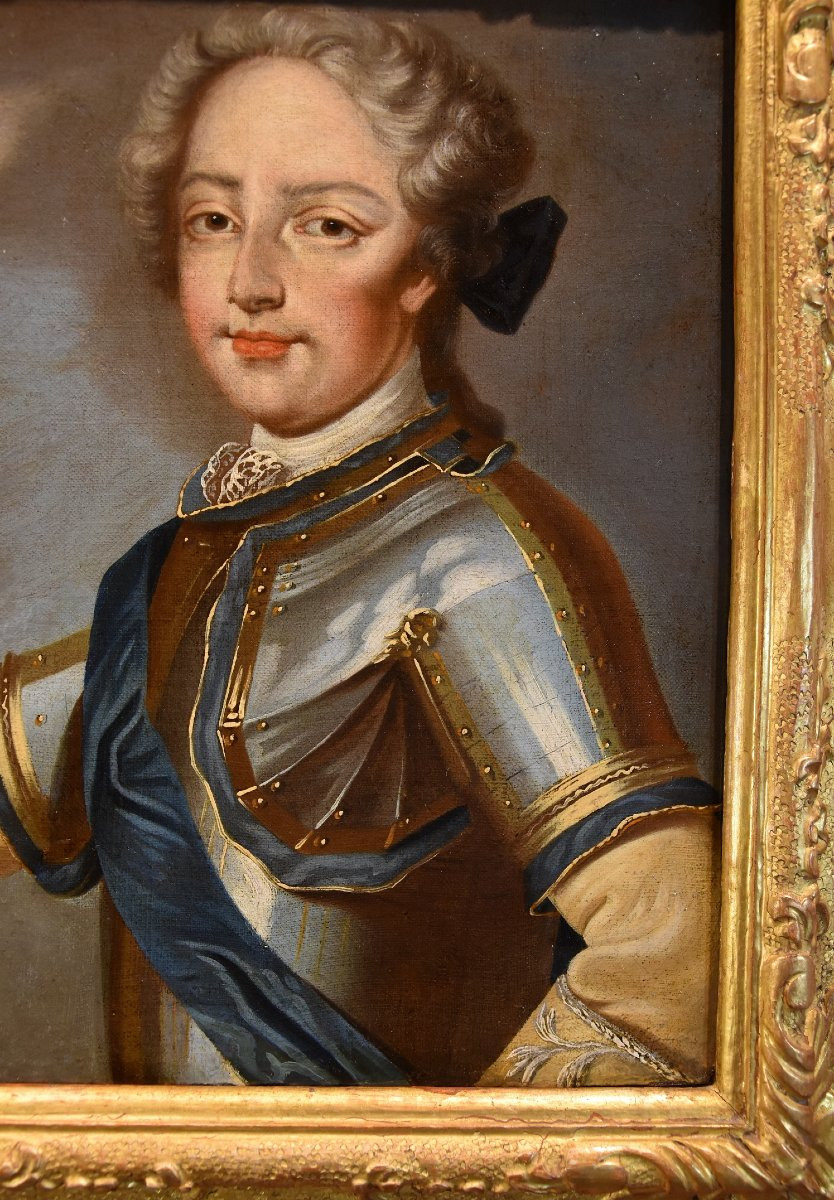 Luigi XV, Re di Francia, e la regina consorte Maria Leszczyńska, Pierre Gobert (1662 - 1744)-photo-4