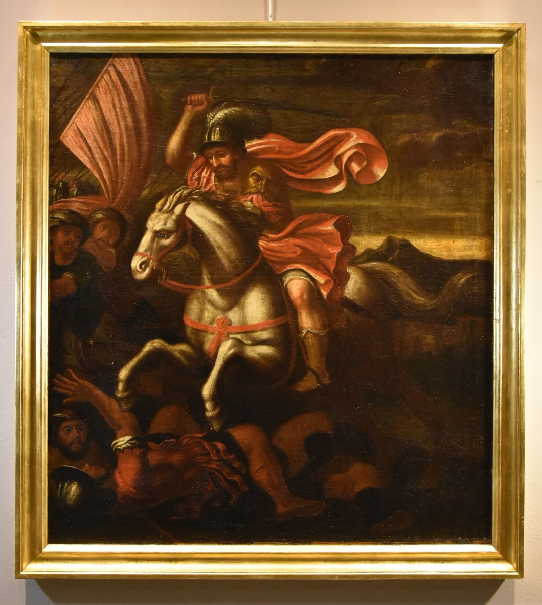 San Giacomo che sconfigge i Mori, Antonio Tempesta (Firenze 1555 - Roma 1630) Cerchia