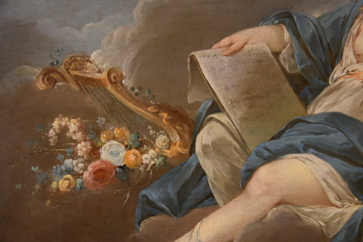 Allegoria della Poesia, Pierre Charles Trémolières (Cholet, 1703 - Paris, 1739)-photo-5