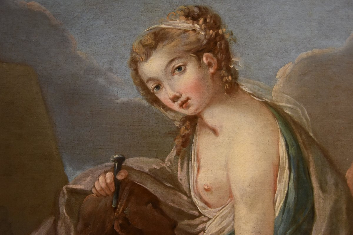 Allegoria della Scultura, Pierre Charles Trémolières (Cholet, 1703 - Paris, 1739)-photo-2