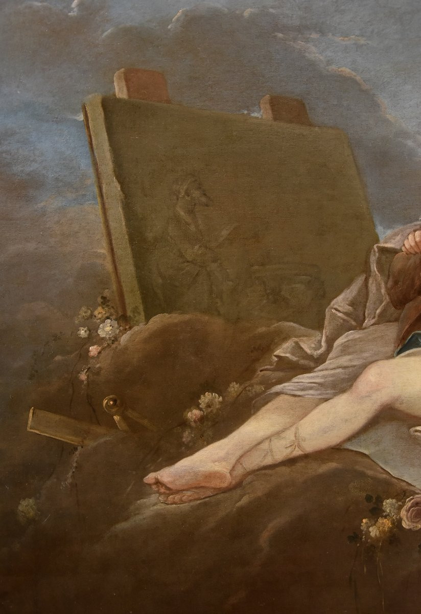 Allegoria della Scultura, Pierre Charles Trémolières (Cholet, 1703 - Paris, 1739)-photo-2