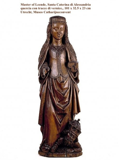 Scultura lignea, Santa Caterina, Basso Reno 1480 circa-photo-8