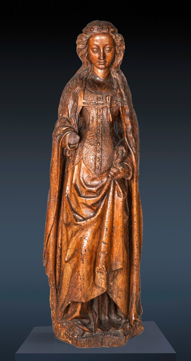 Scultura lignea, Santa Caterina, Basso Reno 1480 circa