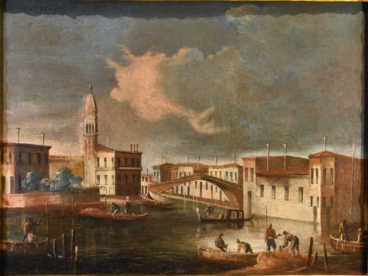 Francesco Tironi (Venezia, circa 1745 - 1797), Veduta di Venezia con la Chiesa di S. Geremia-photo-1