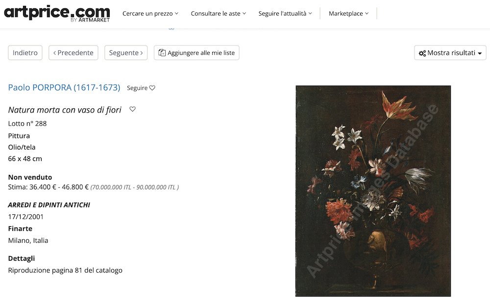 Paolo Porpora (Napoli, 1617 - Roma, 1673), Natura morta con vaso di fiori-photo-7