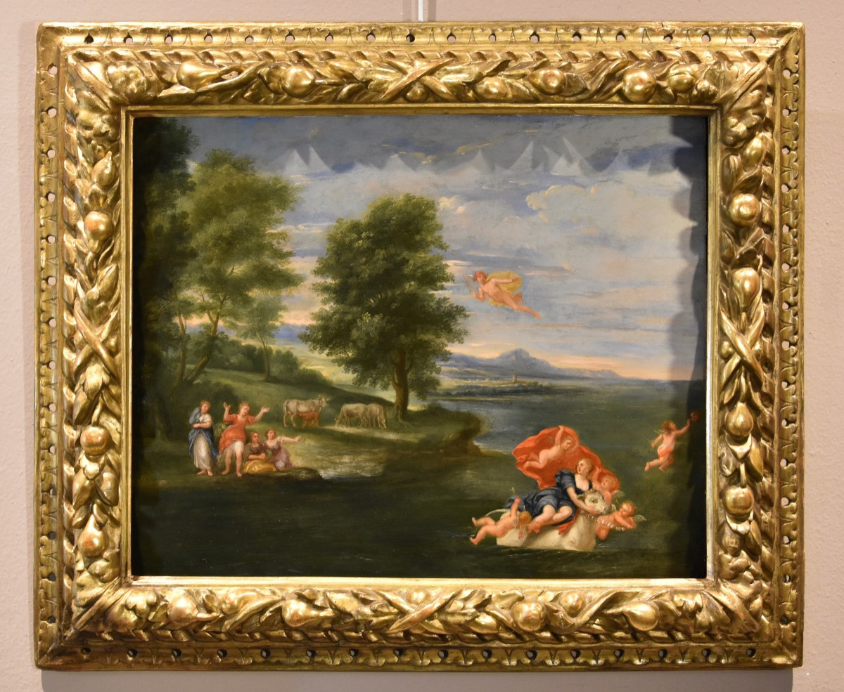 Il Rapimento di Europa, Francesco Albani (Bologna 1578 - 1660) Seguace di