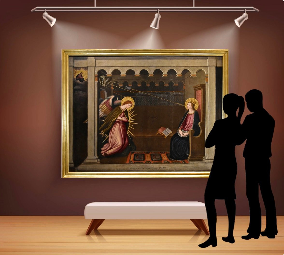 L’Annunciazione, Alessandro Allori (Firenze, 1535 – Firenze, 1607) cerchia-photo-7