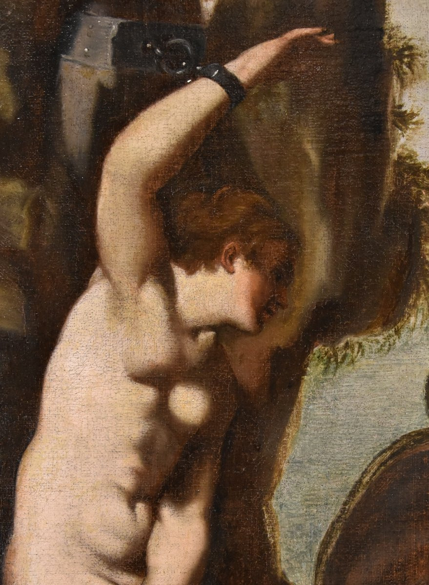 Agostino Carracci (1557-1602) Cerchia di, Andromeda e il mostro marino-photo-4