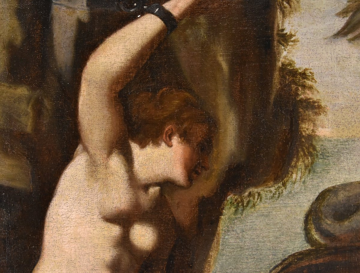 Agostino Carracci (1557-1602) Cerchia di, Andromeda e il mostro marino-photo-7