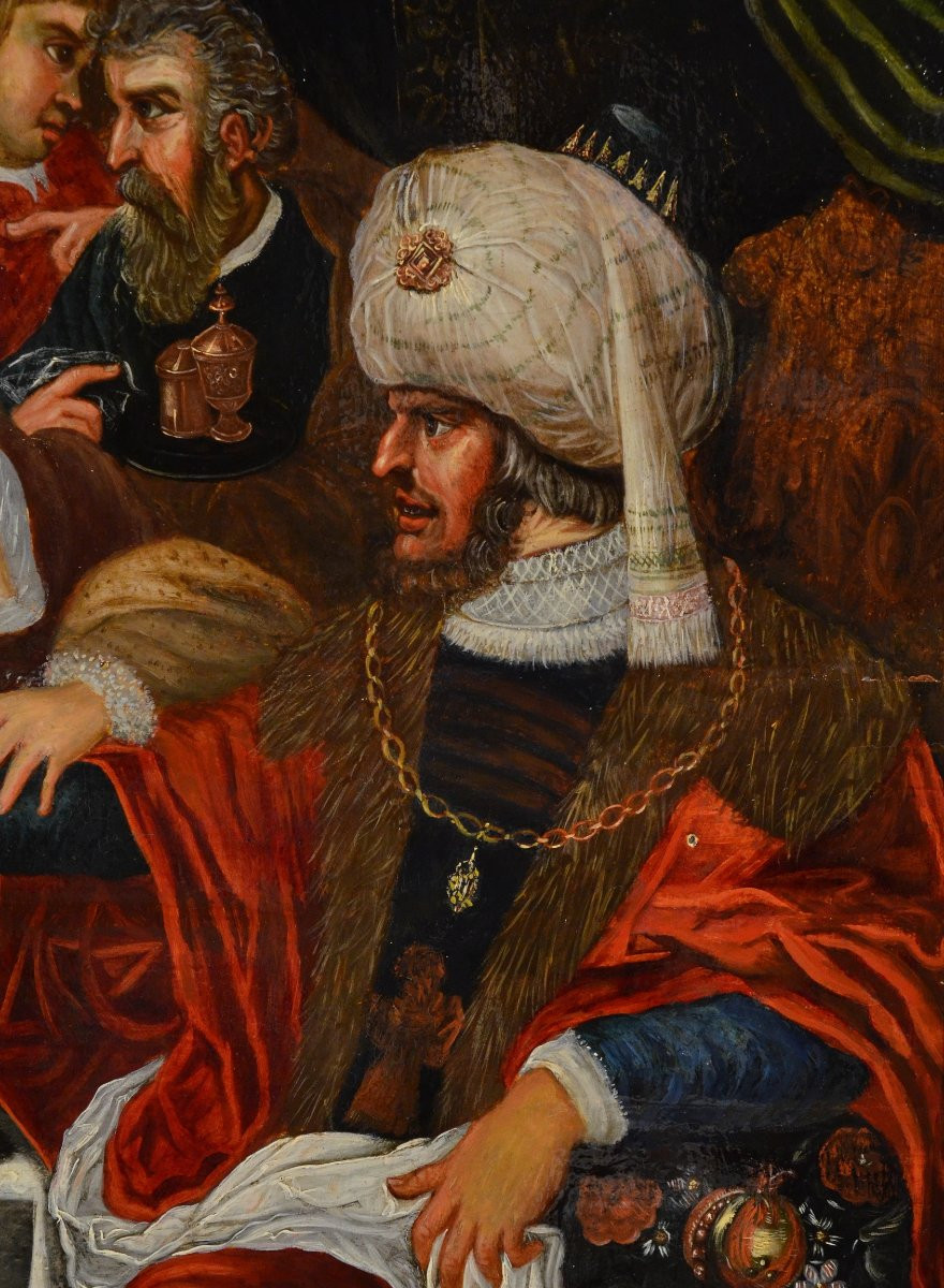 Il banchetto di Erode, Gaspar van den Hoecke (Anversa, 1585 – 1648)-photo-2