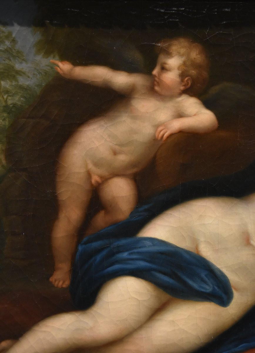 Venere dormiente con Cupido, Marcantonio Franceschini (Bologna 1648 - 1729) Bottega di-photo-4