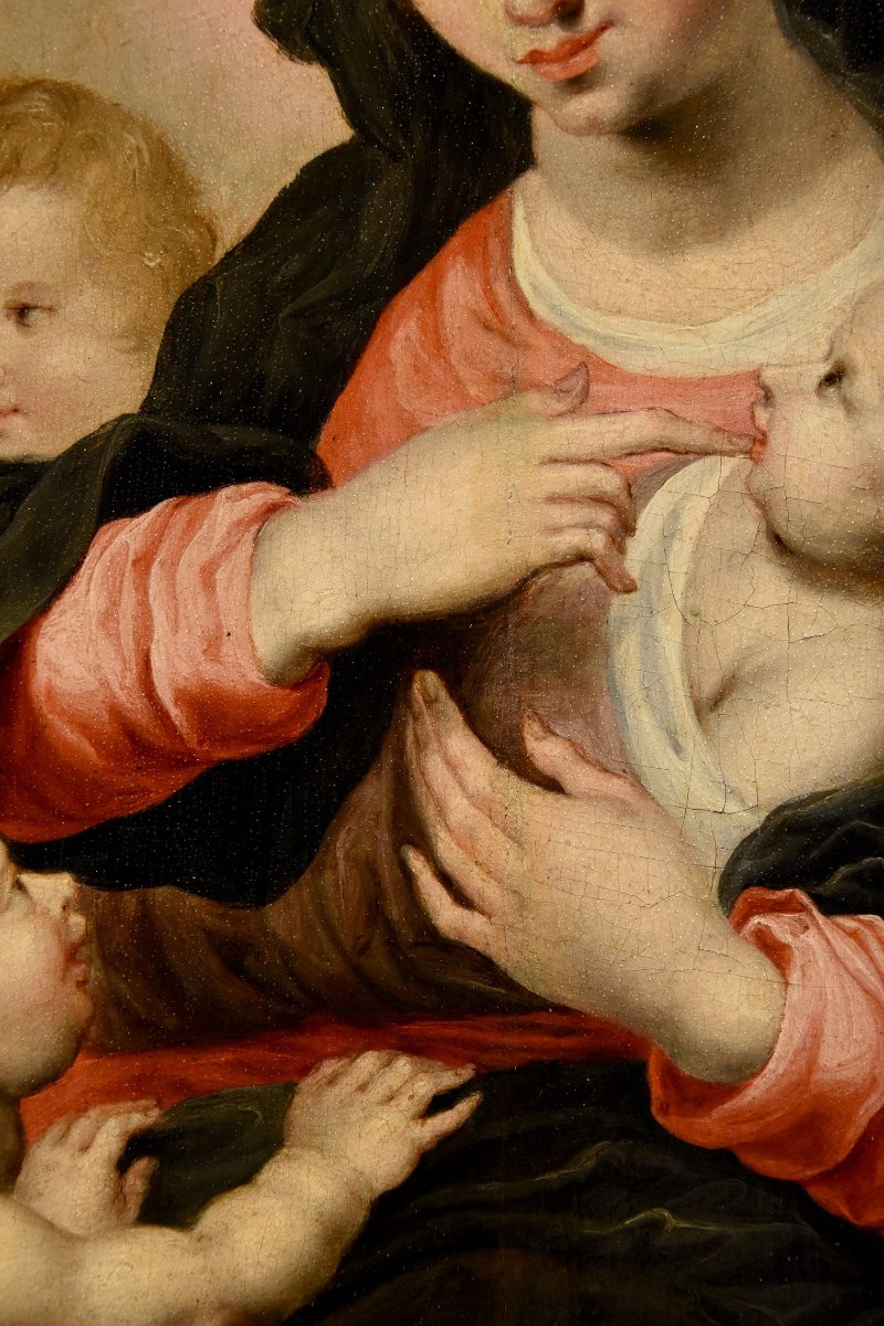 Madonna con Bambino e tre angeli, Hendrick van Balen (Anversa 1575 – 1632) bottega-photo-5