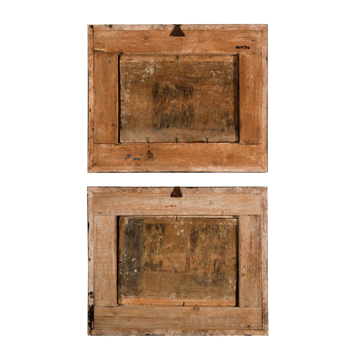 Claude Michel Duplessis (Versailles XVIII sec.), Coppia di dipinti con cavalieri-photo-8