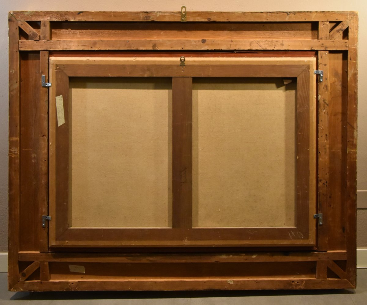 Giardino rinascimentale con festa cavalleresca, Isaac de Moucheron (Amsterdam 1667-1744) cerc-photo-7