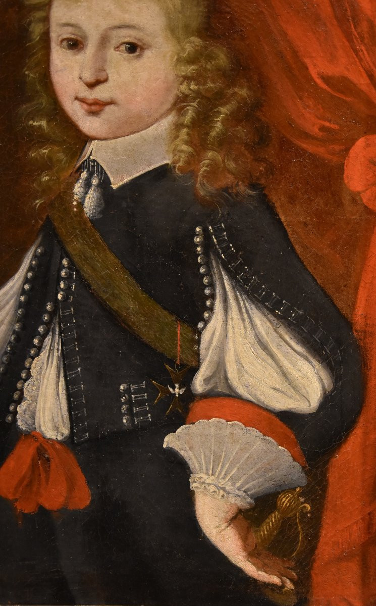 Ritratto di Luigi XIV da bambino, Pittore francese attivo tra XVII e XVIII secolo-photo-3