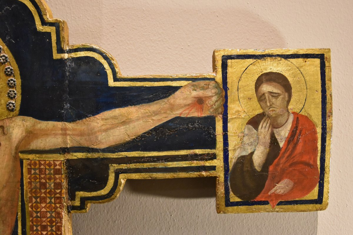 Antico Crocifisso con Dio Padre, la Vergine e San Giovanni-photo-1