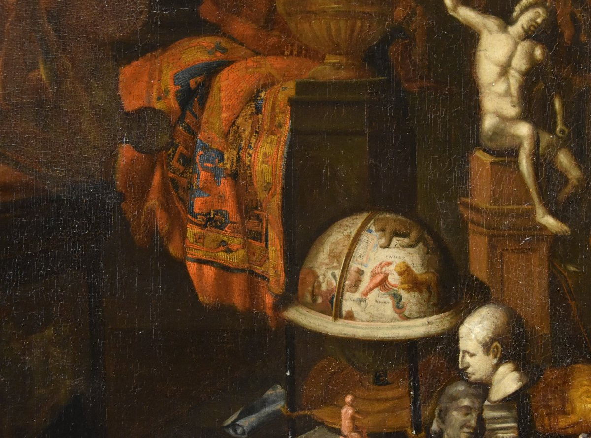 Lo studio dell’artista, Gerard Thomas (Anversa 1663-1720) Attribuibile a-photo-7