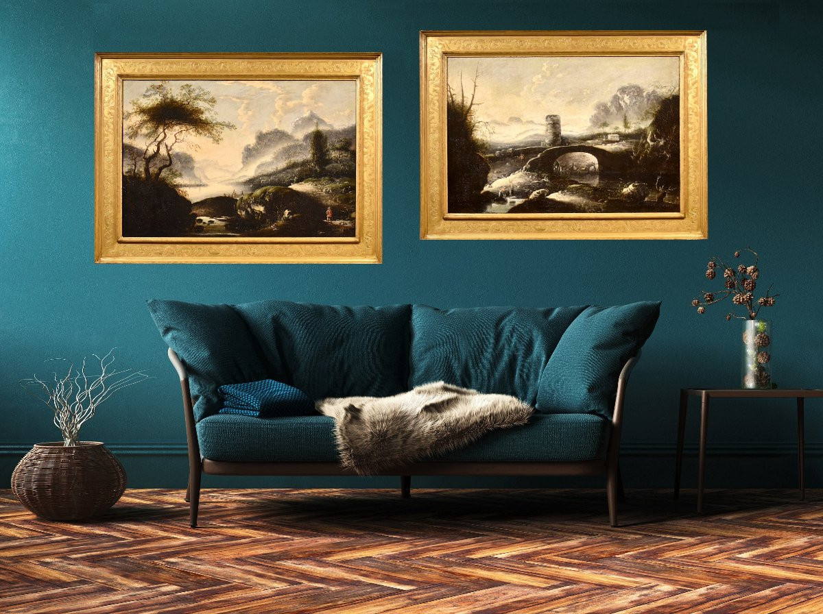 Paesaggio invernale, Hans de Jode (L'Aia, 1630 – Vienna, 1663)-photo-1