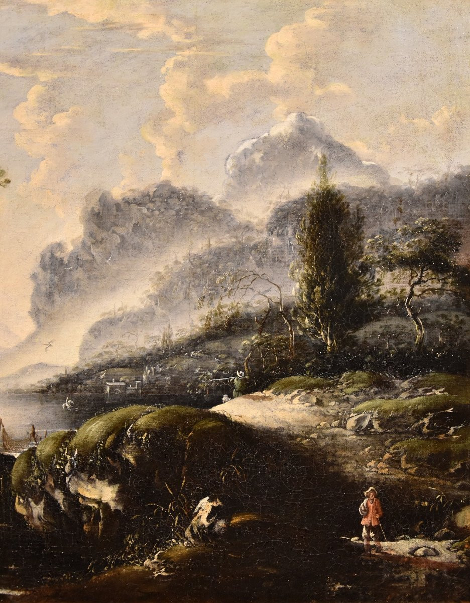 Paesaggio invernale, Hans de Jode (L'Aia, 1630 – Vienna, 1663)-photo-2