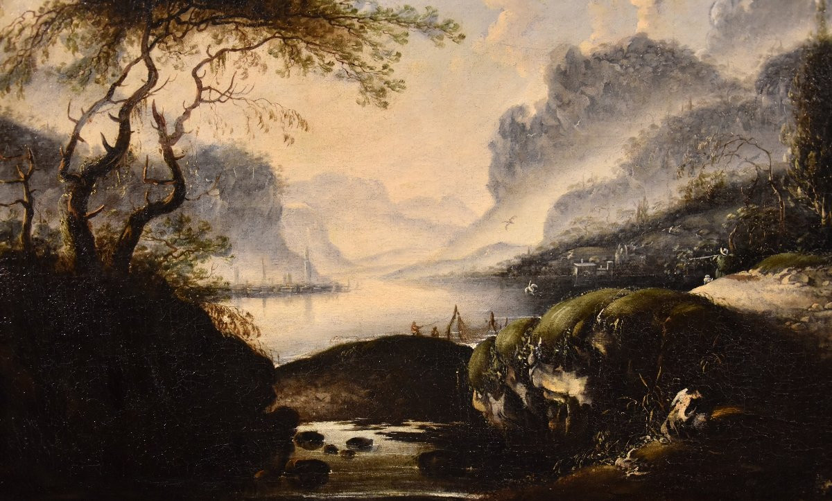 Paesaggio invernale, Hans de Jode (L'Aia, 1630 – Vienna, 1663)-photo-4