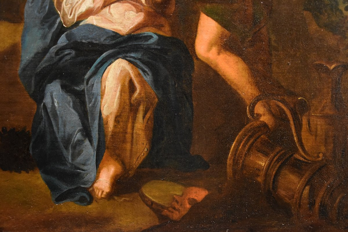 Antoine Coypel (Parigi 1661 - 1722) Bottega Idillio tra Dionisio e Arianna-photo-4