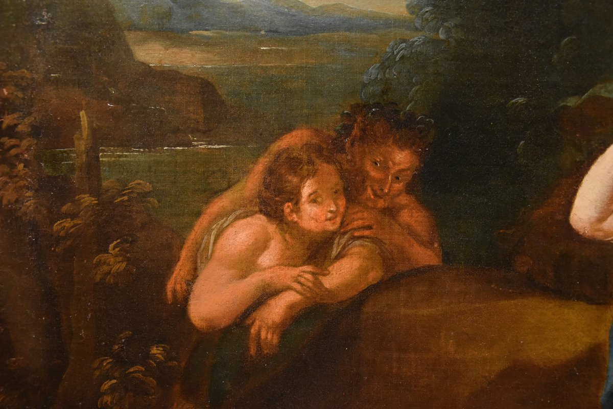 Antoine Coypel (Parigi 1661 - 1722) Bottega Idillio tra Dionisio e Arianna-photo-5