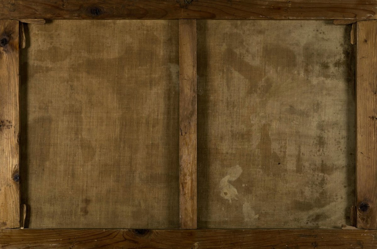 Antonio Travi (Sestri Ponente 1608 - Genova 1665), Paesaggio con rovine e scena biblica-photo-7