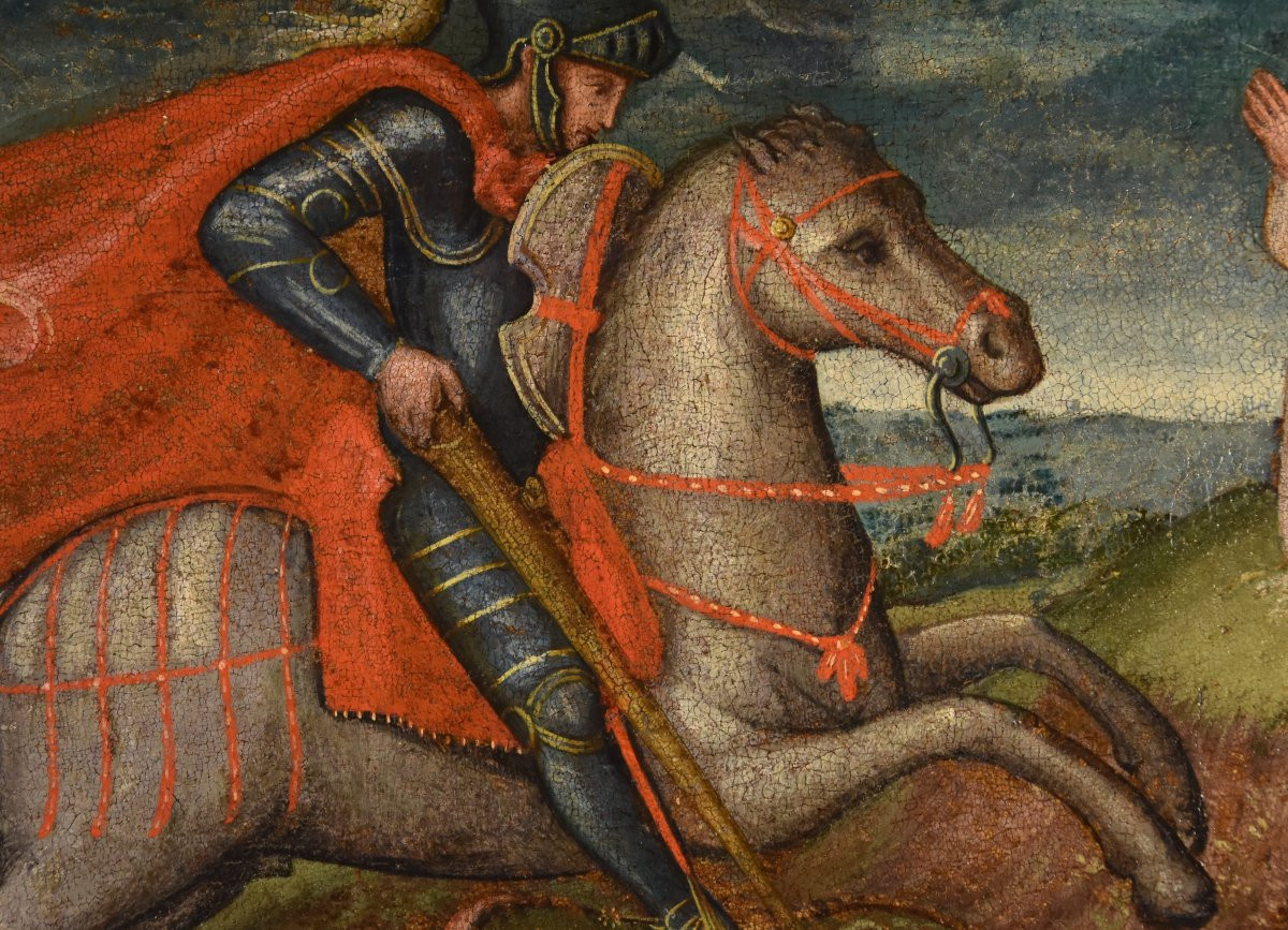 San Giorgio e il Drago, Alessio Baldovinetti (Firenze, 1427 – Firenze, 1499) cerchia-photo-1