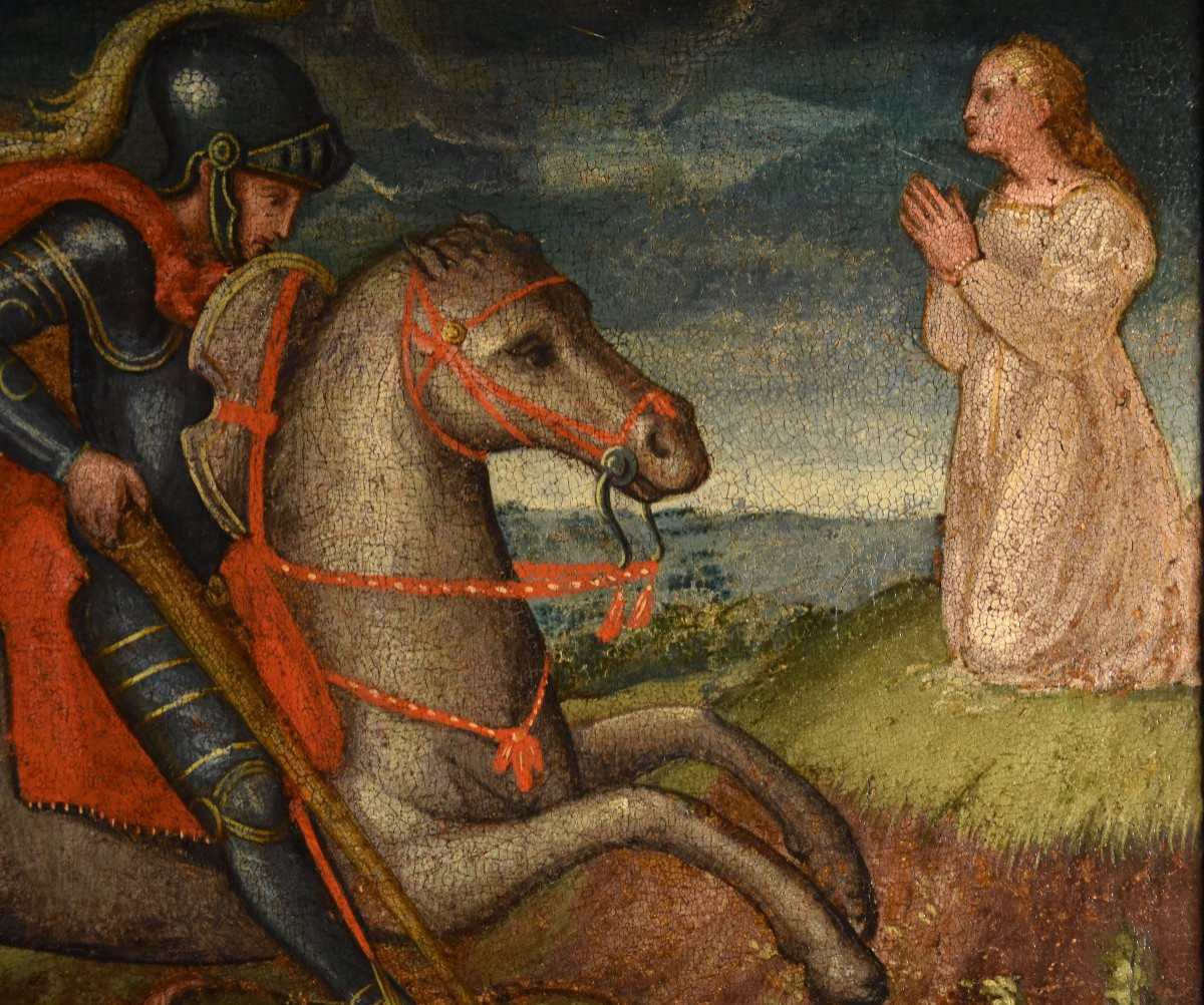 San Giorgio e il Drago, Alessio Baldovinetti (Firenze, 1427 – Firenze, 1499) cerchia-photo-3