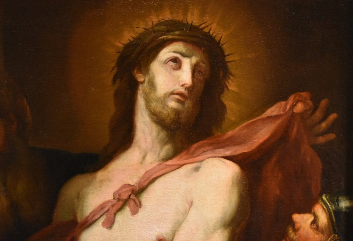 L’Ecce homo, Bottega di Valerio Castello (Genova, 1624 – Genova, 1659)-photo-3