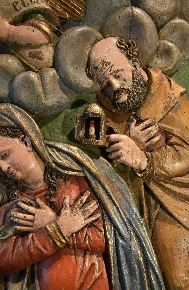 Scultura ad altorilievo raffigurante la Natività, Spagna (Siviglia) XVI secolo-photo-2