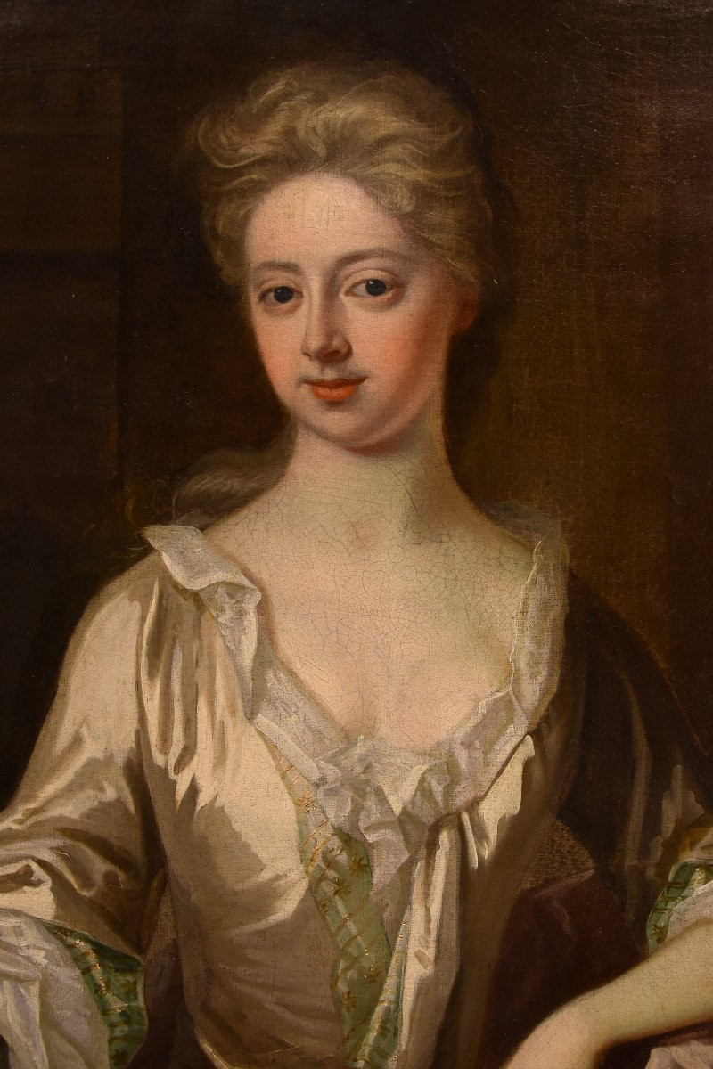 Godfrey Kneller (Lubecca 1646 – Londra 1723), Ritratto di nobildonna inglese-photo-2