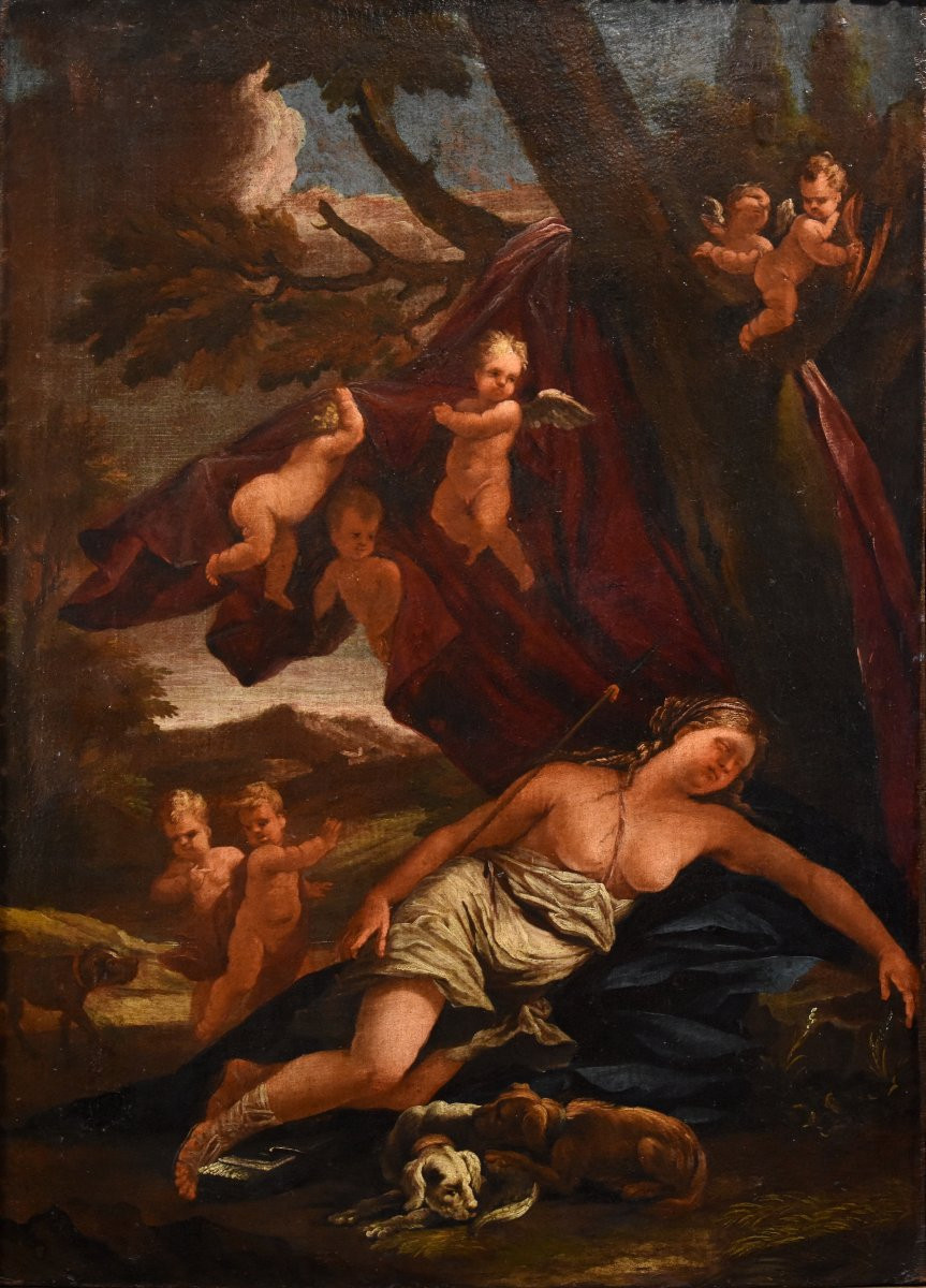 Il riposo di Diana, Guillaume Courtois detto “il Borgognone” (Saint Hippolyte 1626 - Roma 1679)-photo-2