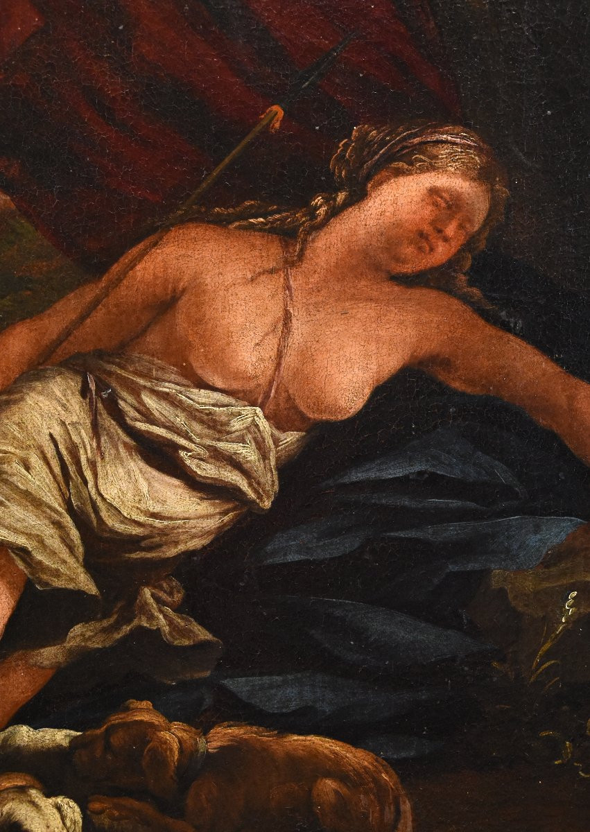 Il riposo di Diana, Guillaume Courtois detto “il Borgognone” (Saint Hippolyte 1626 - Roma 1679)-photo-3