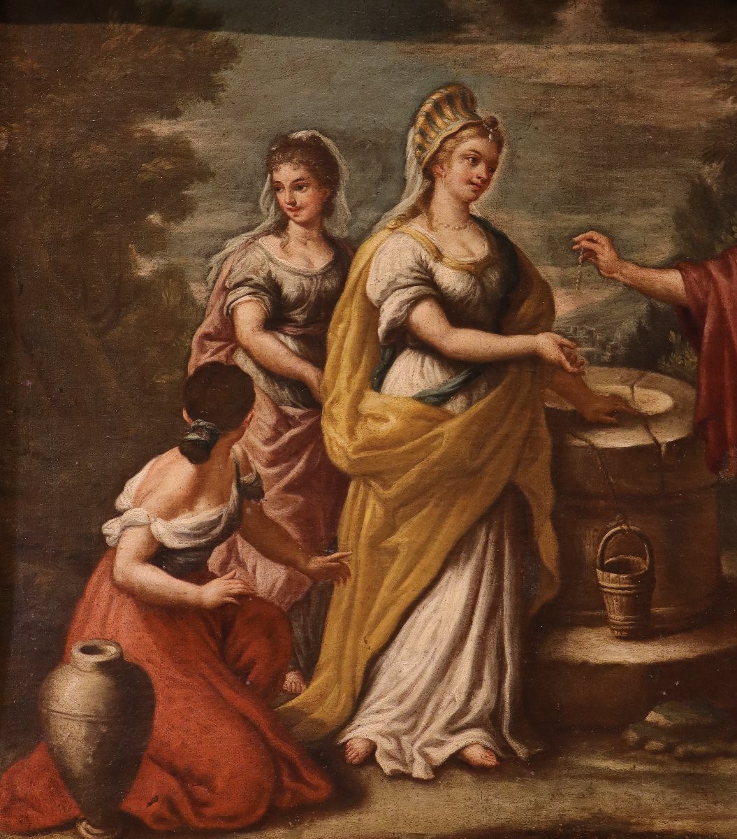 Rebecca al pozzo - Seguace di Pietro da Cortona (Cortona 1596 - Roma 1669)-photo-3