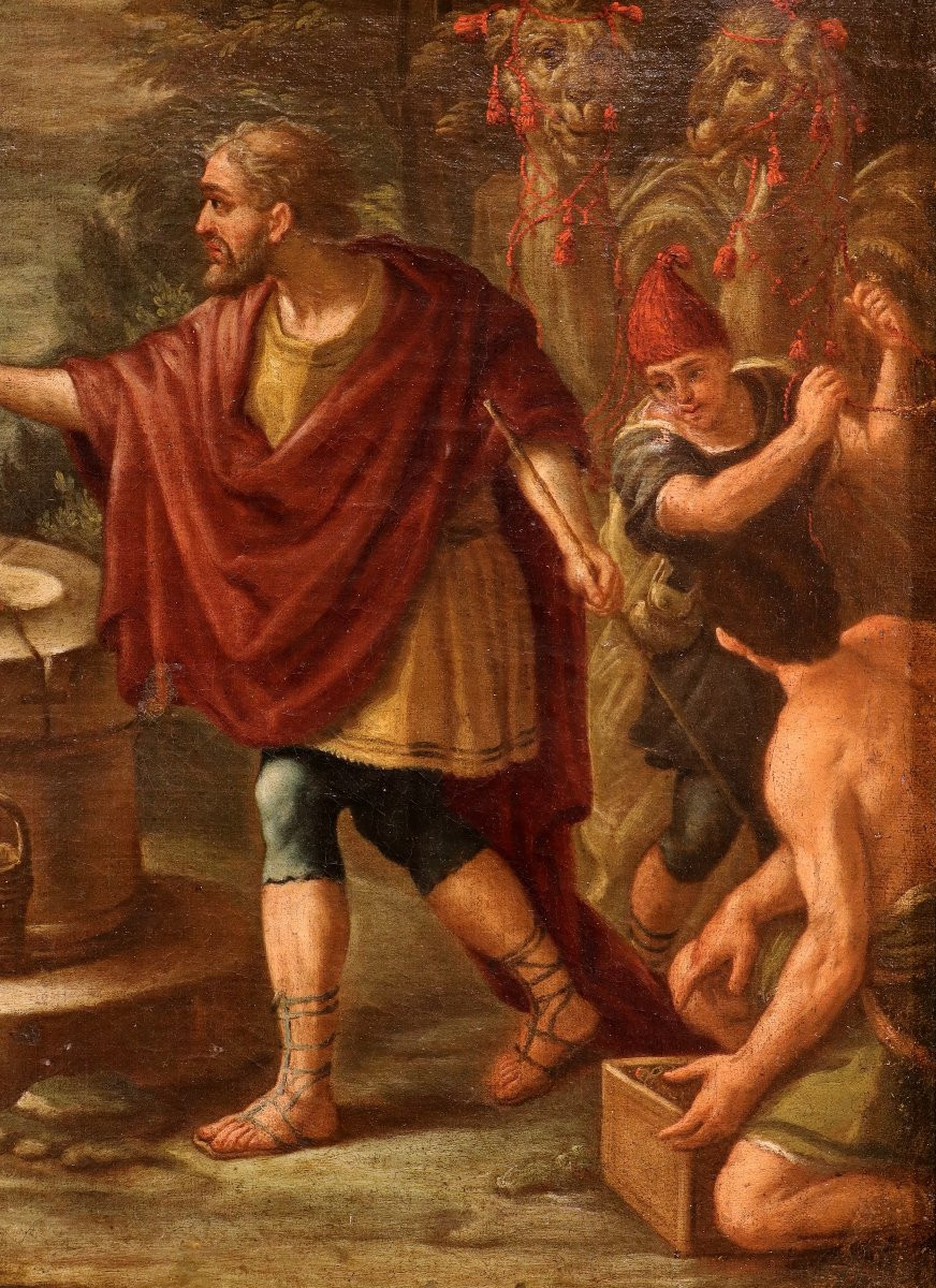 Rebecca al pozzo - Seguace di Pietro da Cortona (Cortona 1596 - Roma 1669)-photo-4