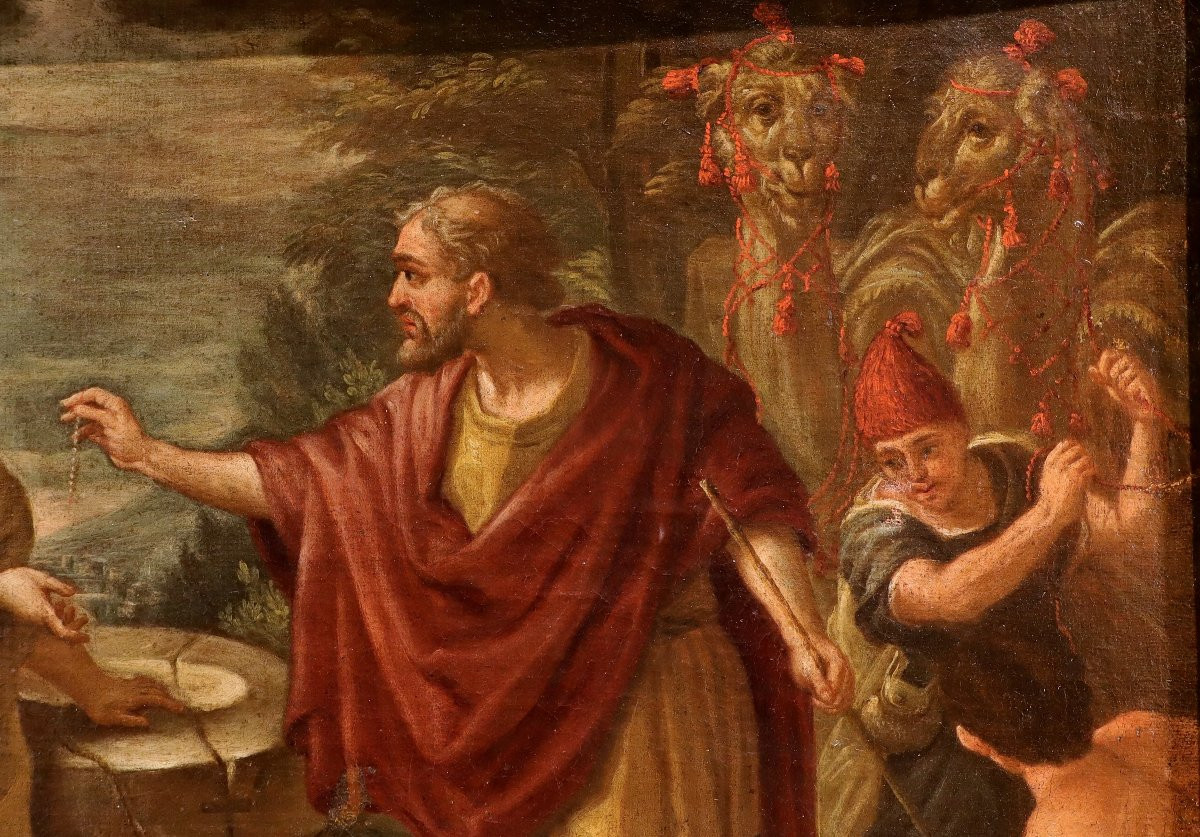 Rebecca al pozzo - Seguace di Pietro da Cortona (Cortona 1596 - Roma 1669)-photo-5