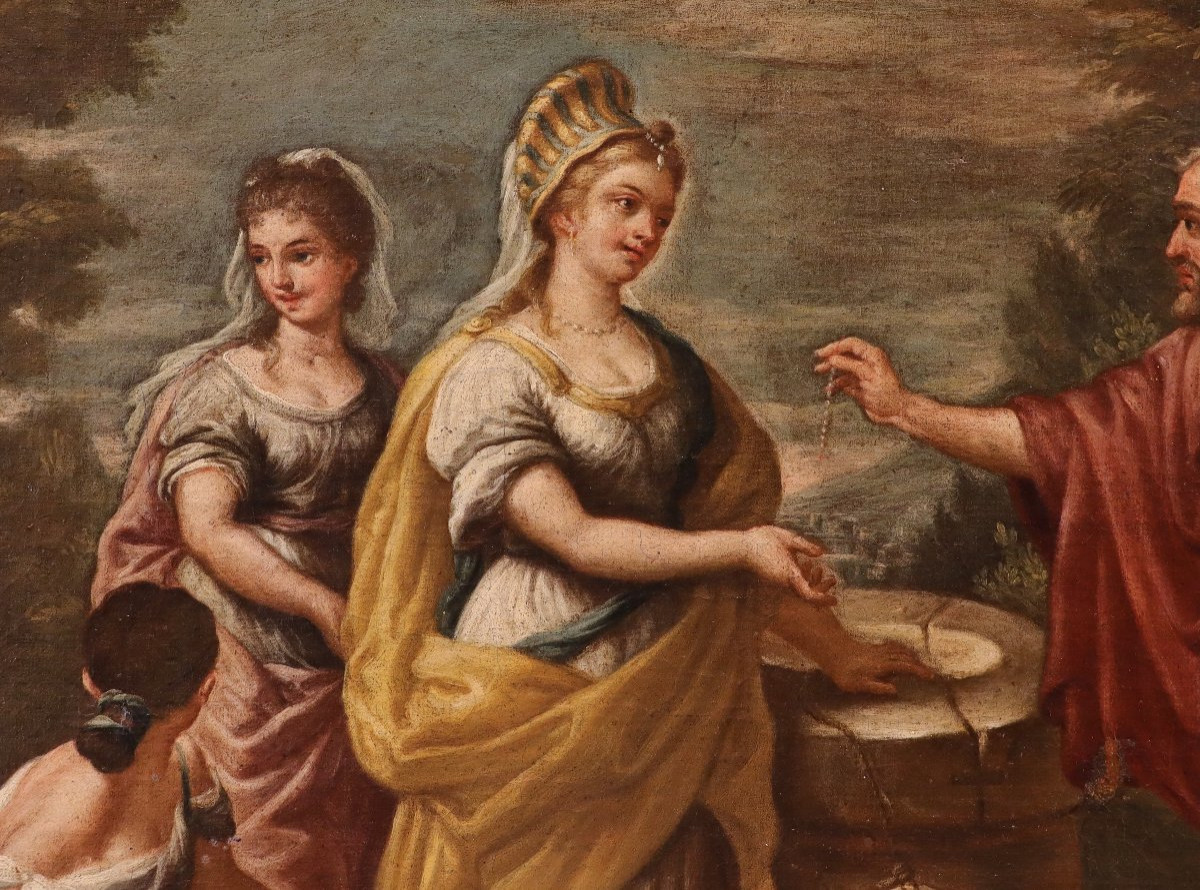 Rebecca al pozzo - Seguace di Pietro da Cortona (Cortona 1596 - Roma 1669)-photo-6