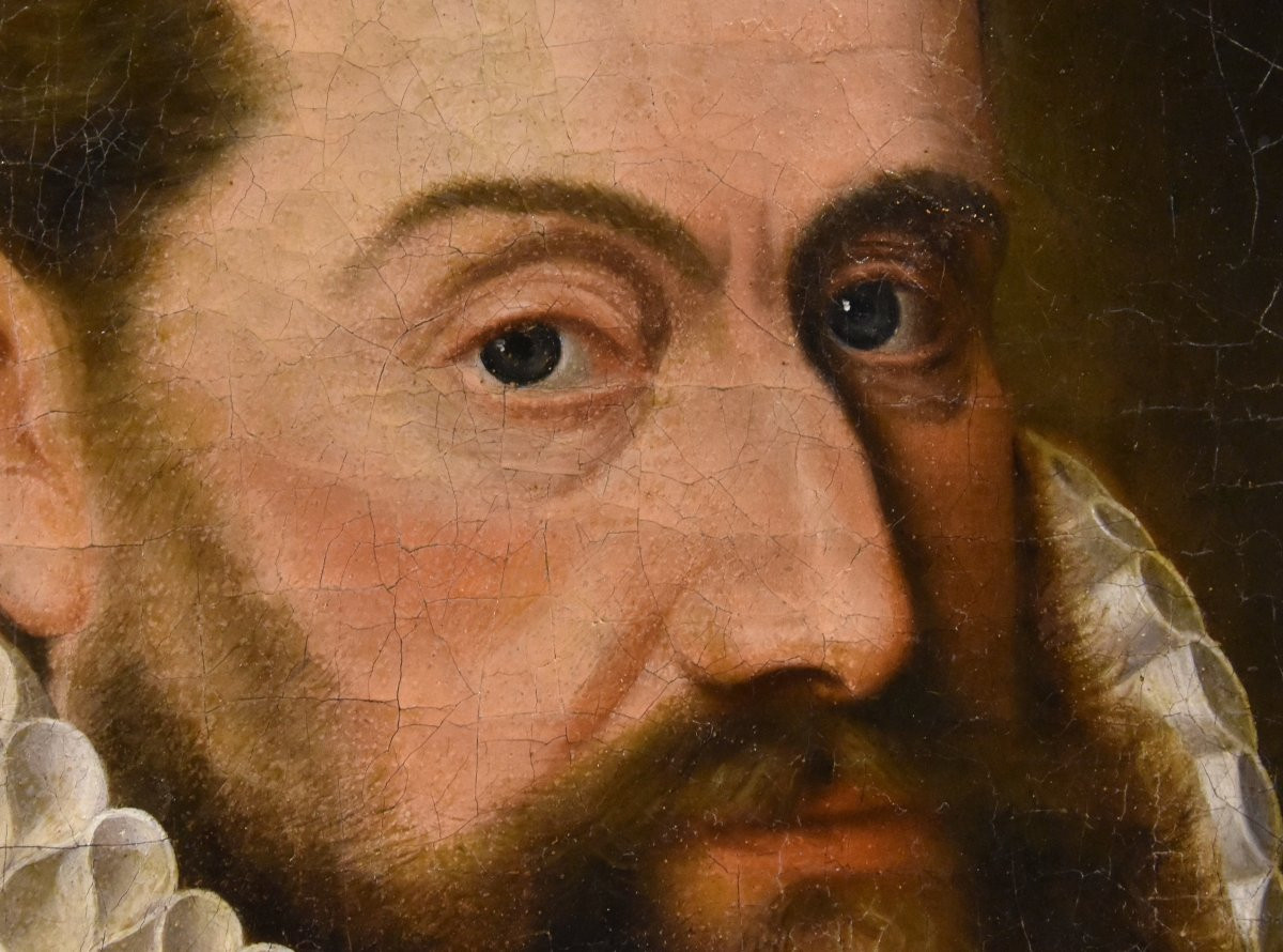 Ritratto di gentiluomo in tenuta rinascimentale, Frans Pourbus (Bruges, 1545 - Anversa, 1581)-photo-4