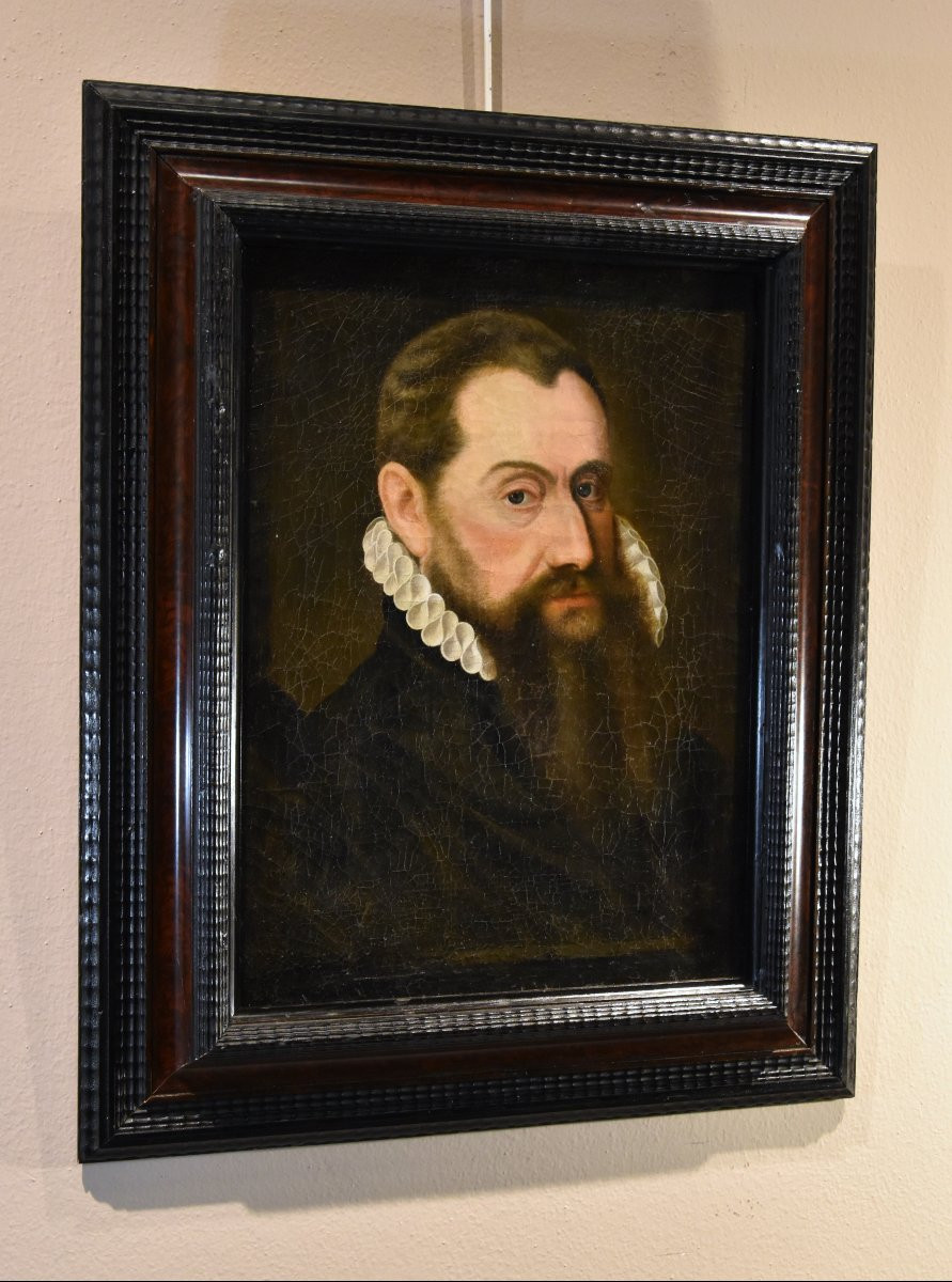 Ritratto di gentiluomo in tenuta rinascimentale, Frans Pourbus (Bruges, 1545 - Anversa, 1581)-photo-5