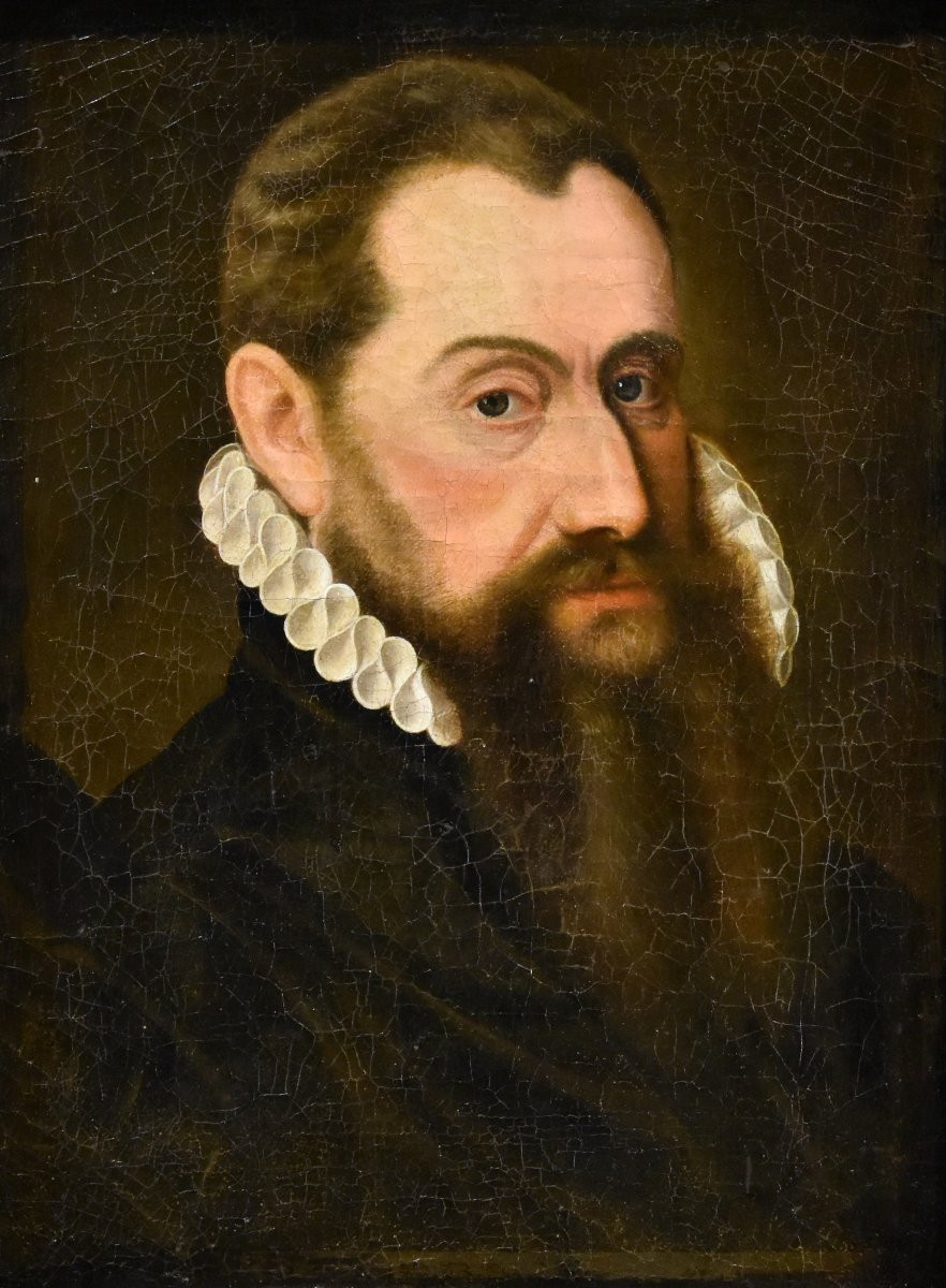 Ritratto di gentiluomo in tenuta rinascimentale, Frans Pourbus (Bruges, 1545 - Anversa, 1581)-photo-8