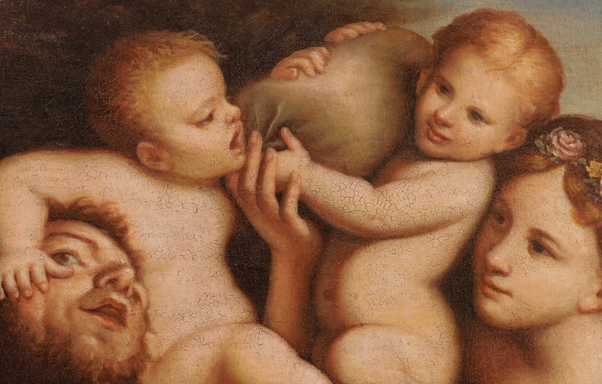Fauno, Ninfa e due putti, Pietro Liberi (Padova 1605 - Venezia 1687) seguace di-photo-3