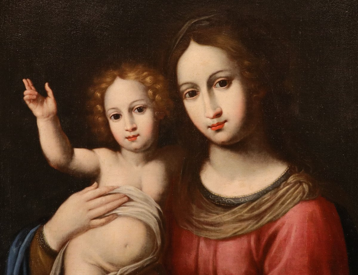 Madonna con Bambino, Bottega di Alessandro Allori (Firenze 1535 - 1607)-photo-2