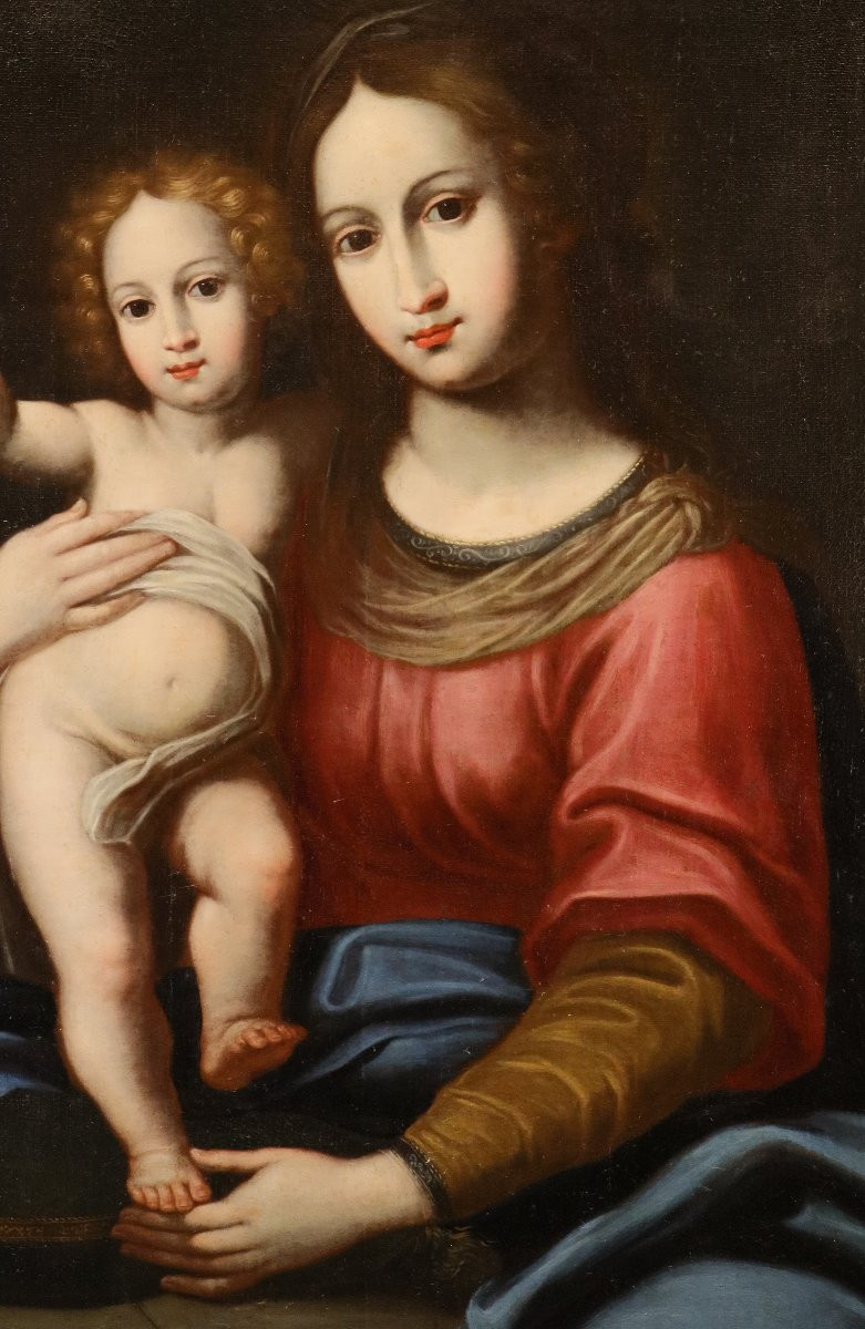 Madonna con Bambino, Bottega di Alessandro Allori (Firenze 1535 - 1607)-photo-7
