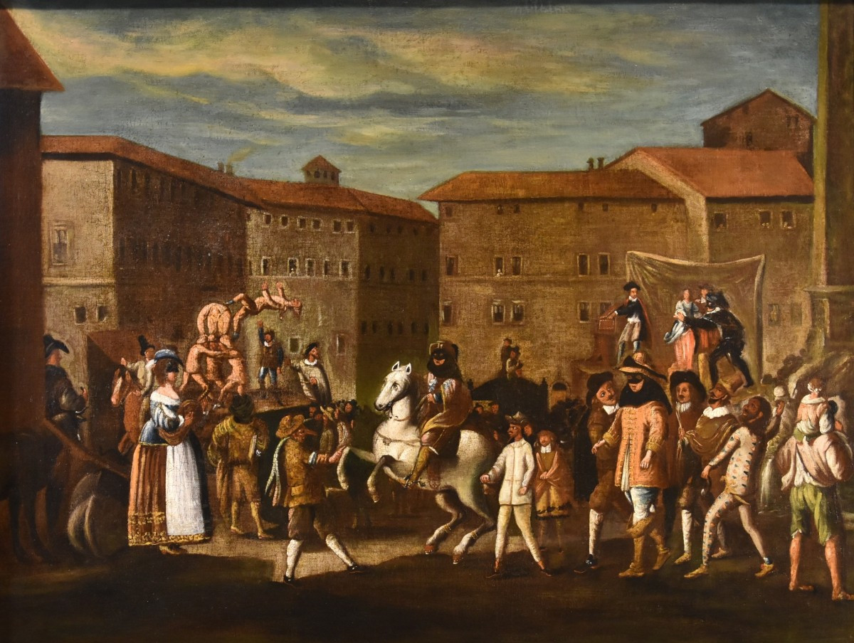 Carnevale a Roma in Piazza Navona, bottega di Michelangelo Cerquozzi (1602- 1660)
