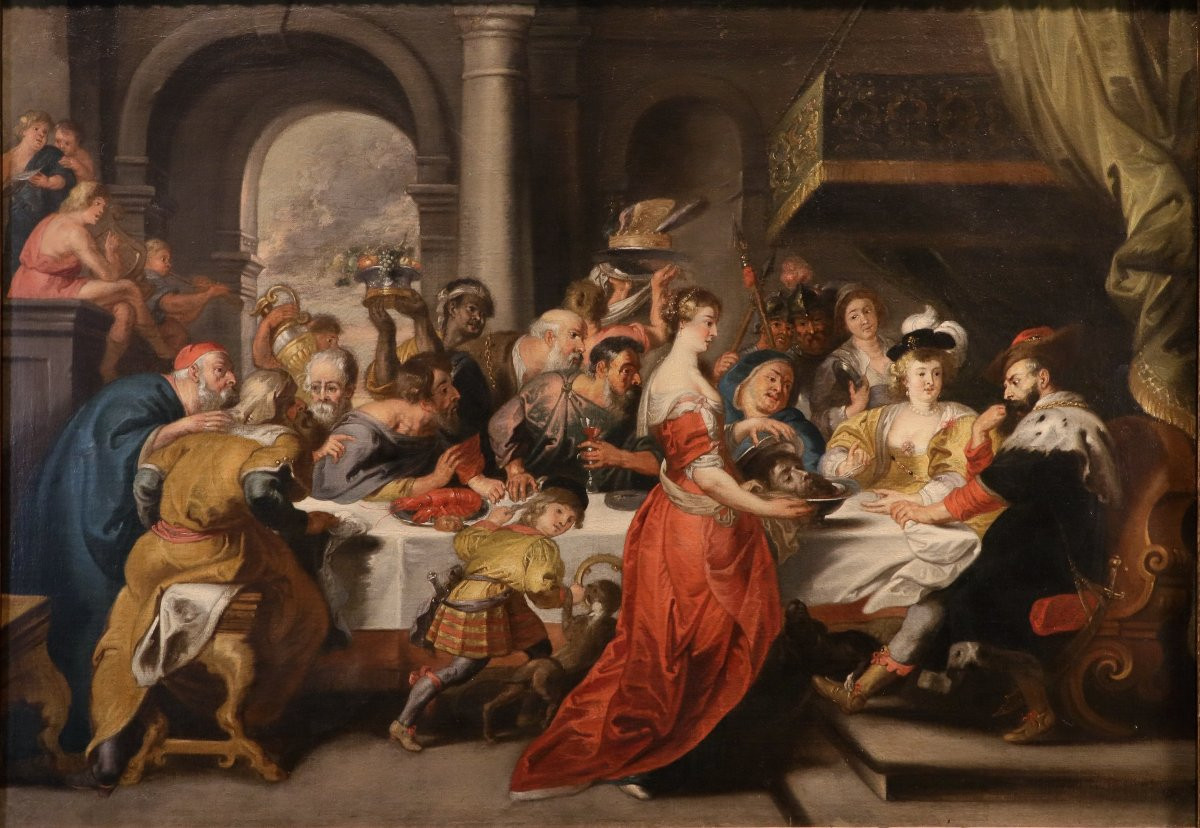 Il banchetto di Erode, Peter Paul Rubens (Siegen 1577- Anversa 1640) bottega di-photo-2